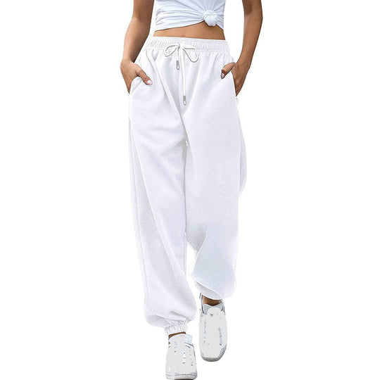 Damen nan lässige Jogginghose mit hohem Bund elastischen Knöchelabschlüssen und weichem Fleecefutter Shop Nory