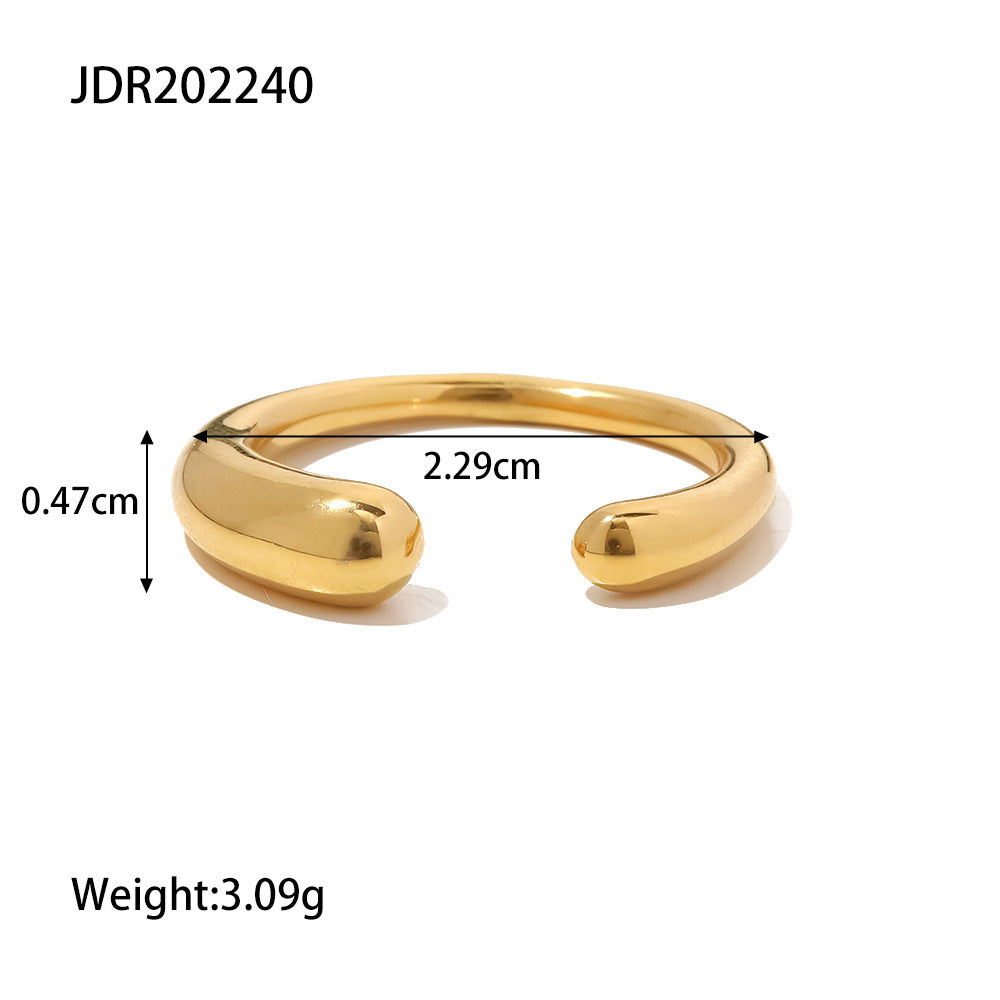 Damen Offenes Armband mit geschwungener Form und hypoallergenen Eigenschaften Shop Nory