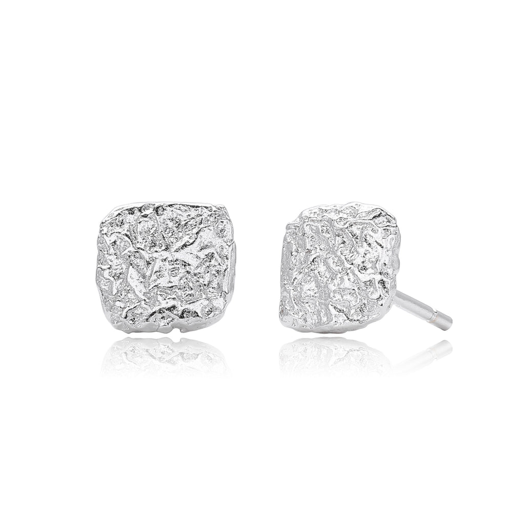 Damen Ohrringe im modernen, strukturierten Design aus 925 Sterling Silber Shop Nory