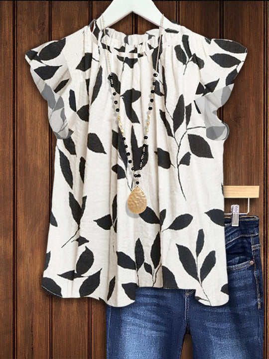 Damen Bluse mit floralem Design