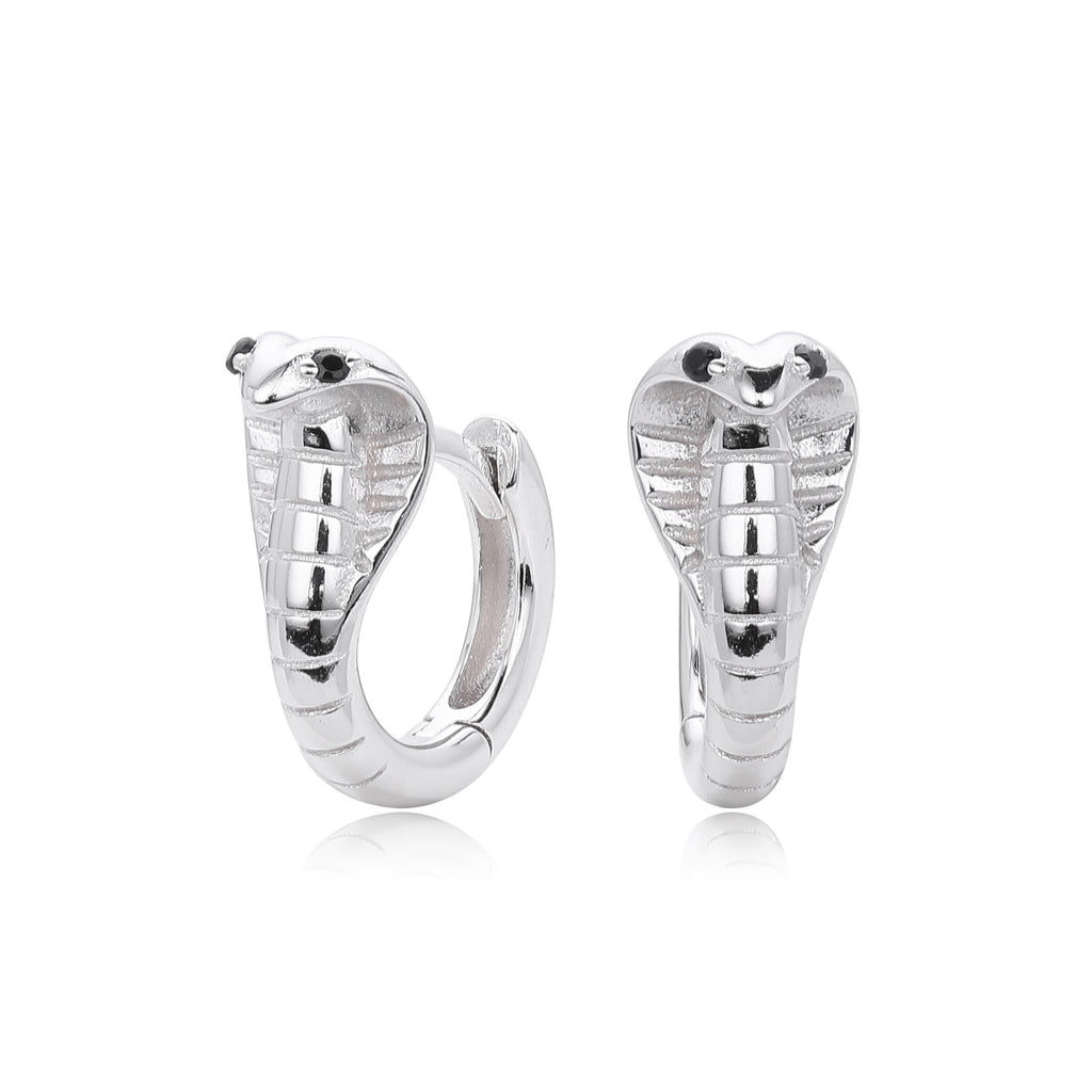 Damen Ohrhänger im eleganten Schlangen-Design aus hochwertigem 925 Sterling Silber Shop Nory