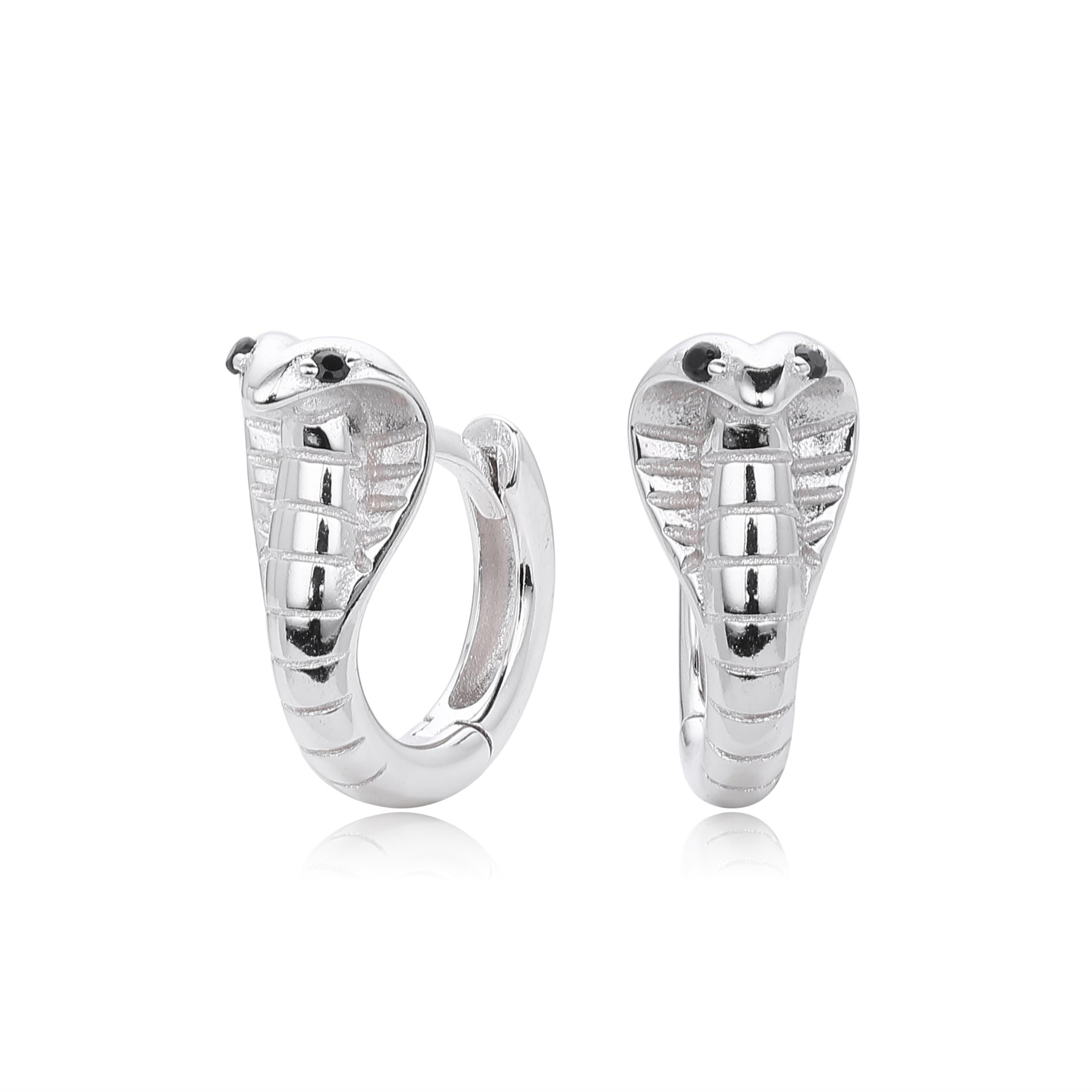 Damen Ohrhänger im eleganten Schlangen-Design aus hochwertigem 925 Sterling Silber Shop Nory