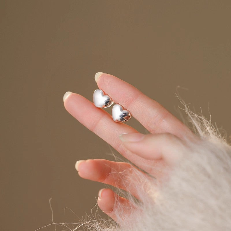 Damen Ohrstecker im Herzdesign aus hochwertigem Edelstahl Shop Nory