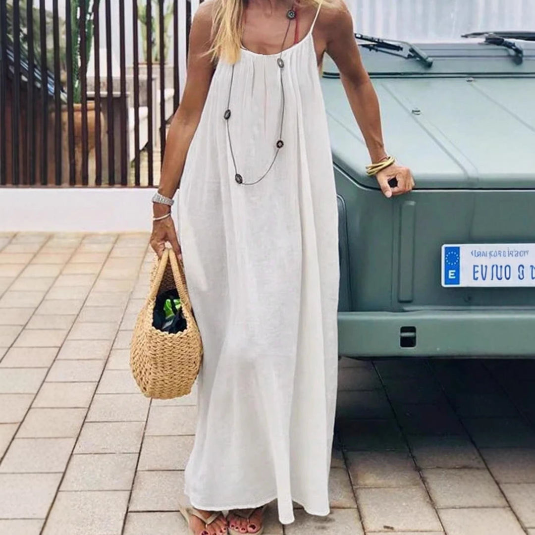 Damen Maxikleid mit tiefem Rücken