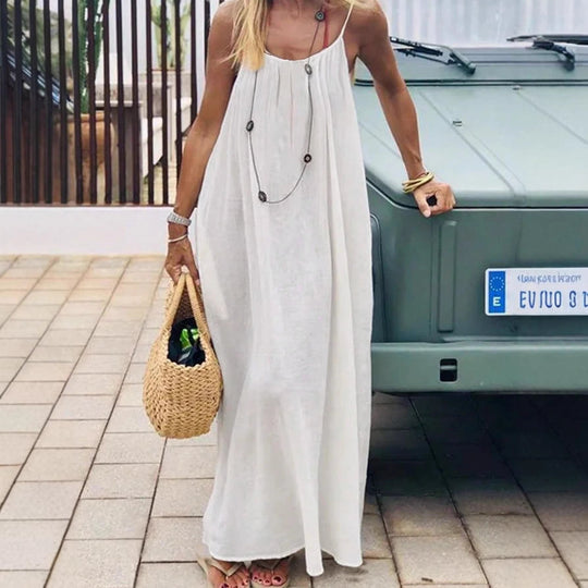 Damen Maxikleid mit tiefem Rücken