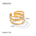 Damen Offener Ring mit modernem, floralem Design und hypoallergenen Eigenschaften Shop Nory