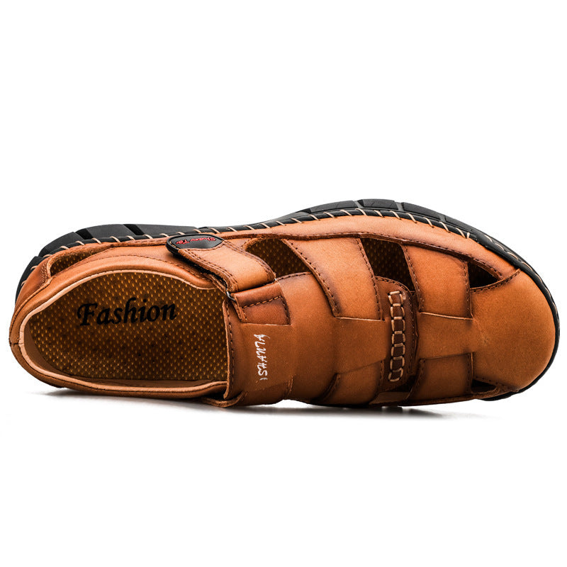 Herren Sandalen mit atmungsaktivem Leder