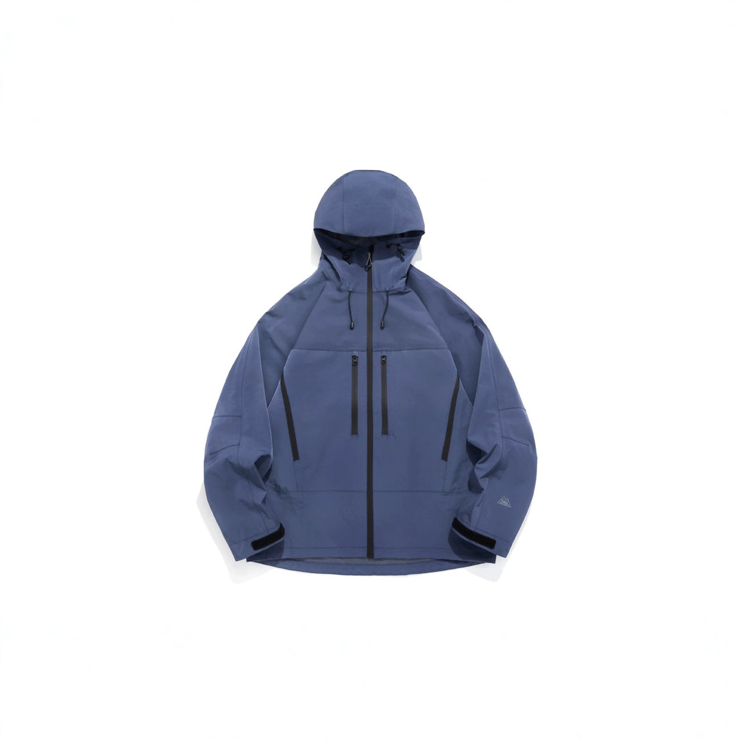 Unisex Technische Kapuzen-Outdoorjacke mit getapten Reißverschlüssen Shop Nory