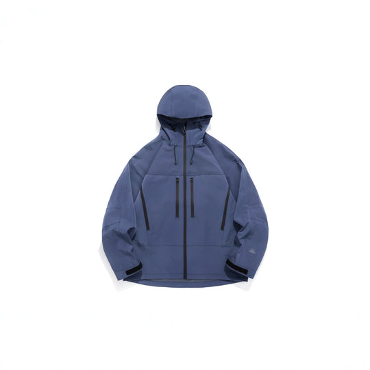 Unisex Technische Kapuzen-Outdoorjacke mit getapten Reißverschlüssen Shop Nory