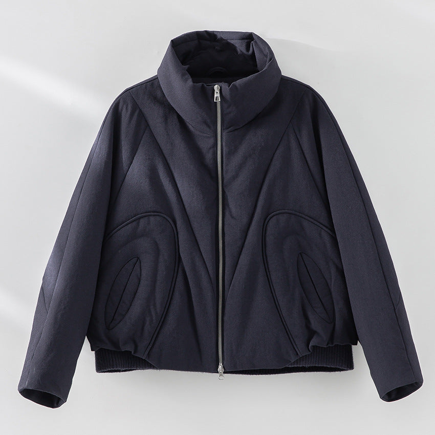 Damen Kurze gesteppte Steppjacke mit hohem Stehkragen und skulpturaler Nahtführung Shop Nory