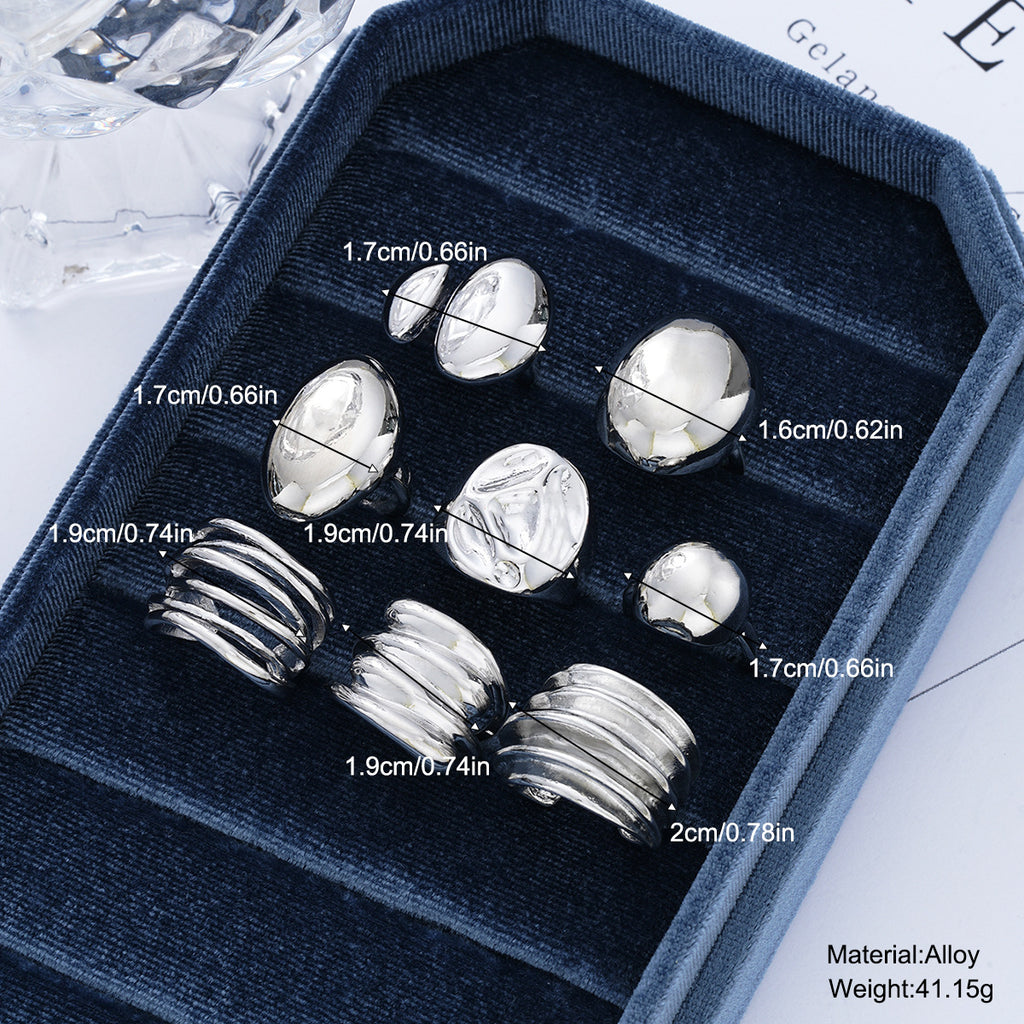 Damen Ring-Set mit einzigartigen Designs und eleganten Zierdetails Shop Nory