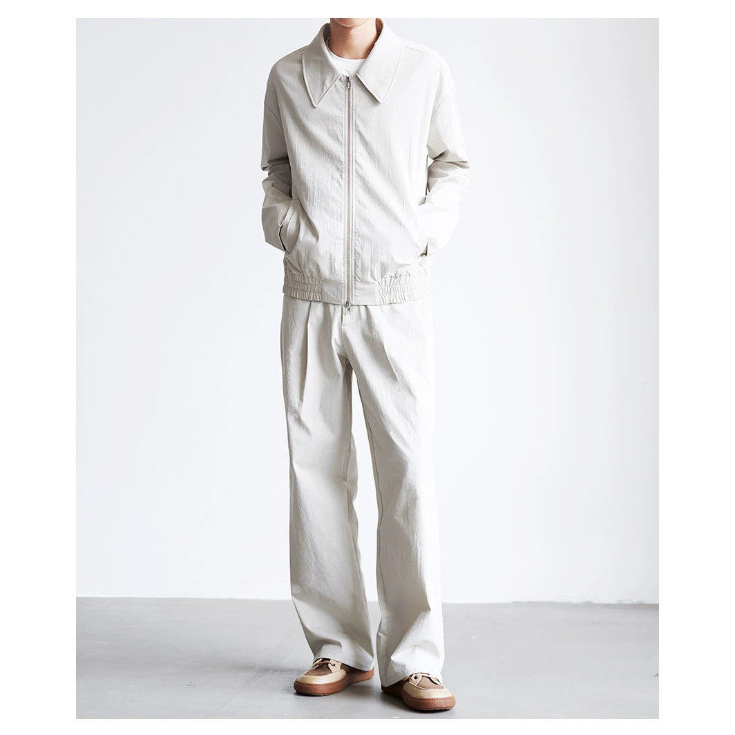 Herren weite hochtaillierte Bundfaltenhose aus Baumwollmix Shop Nory