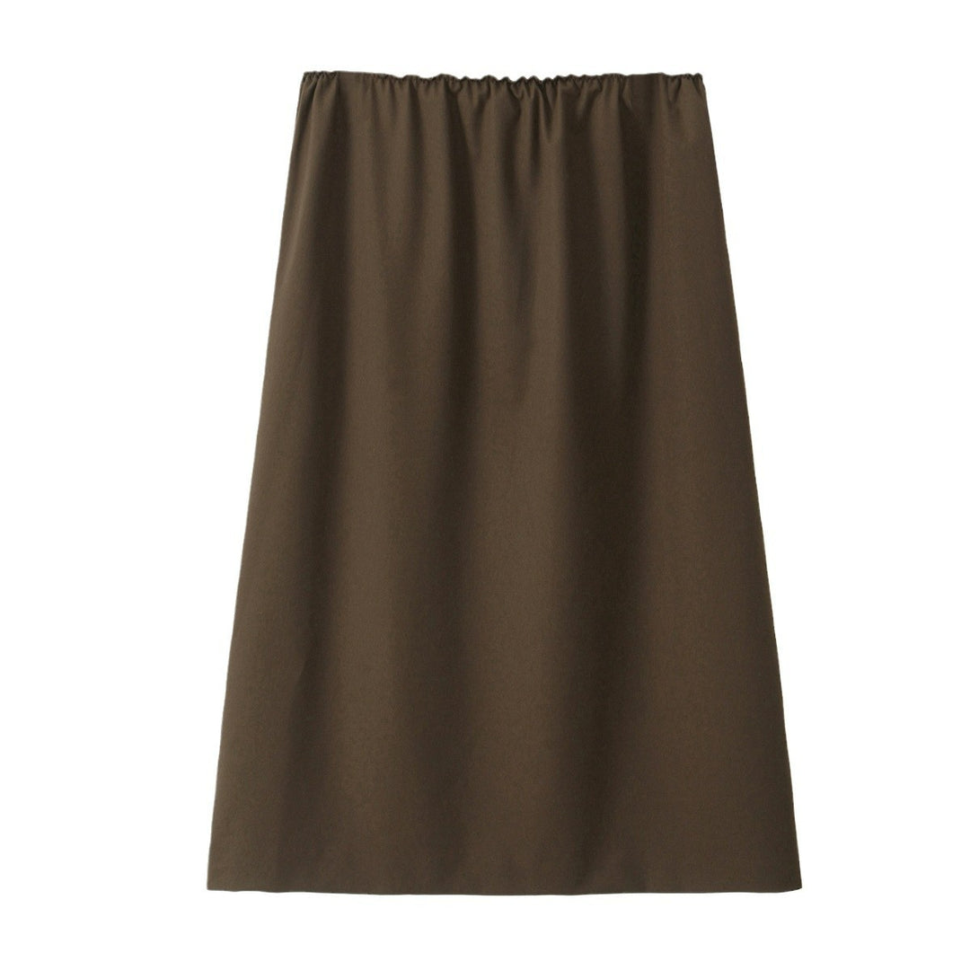 Damen A‑Linien‑Midirock mit elastischem Bund und fließender Silhouette Shop Nory