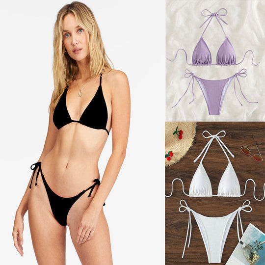 Damen Triangel-Bikini mit verstellbaren BindShopnoryändern