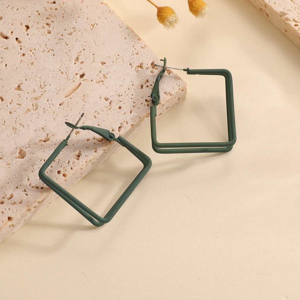 Damen Geometrische Ohrringe aus hochwertigem Metall Shop Nory