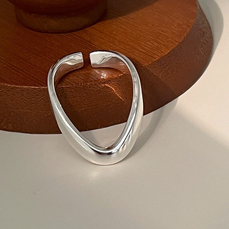 Damen eleganter offener Ring aus hochwertigem Edelstahl Shop Nory