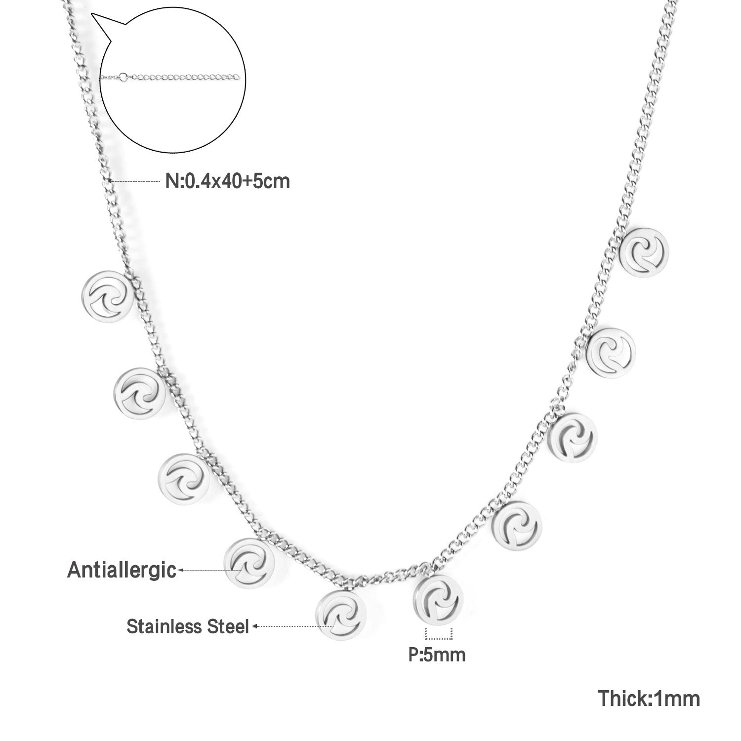 Damen elegante Goldplattierte Halskette mit geometrischen Anhängern Shop Nory