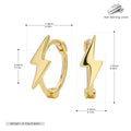 Damen Ohrhänger im modernen Blitzdesign aus hochwertigem 925 Sterling Silber Shop Nory