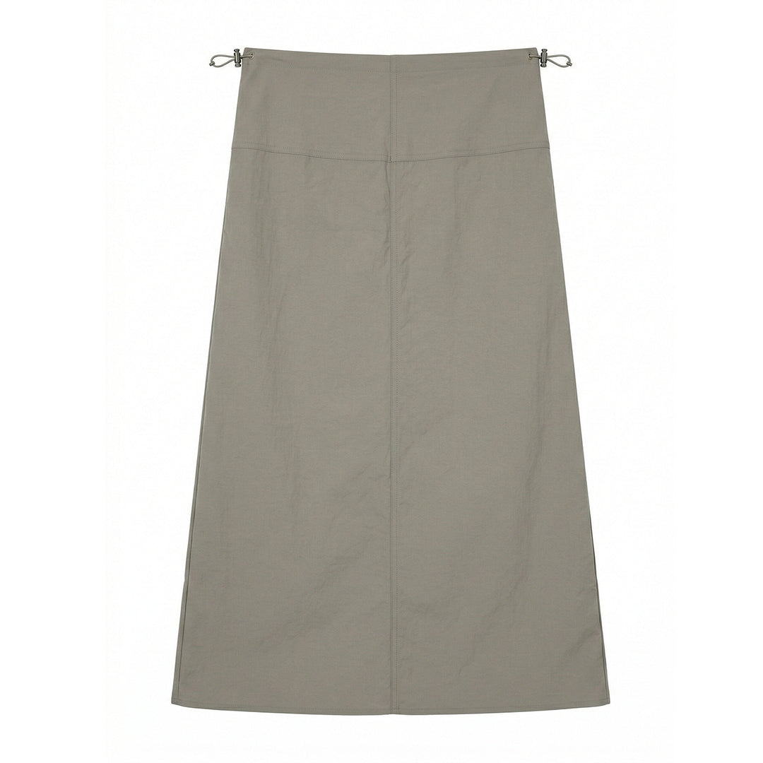 Damen Eleganter Midirock mit Taillenband Shop Nory