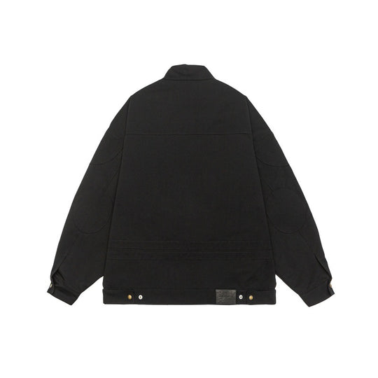 Unisex Boxy-Zipjacke im Oversized-Cut mit Stehkragen und tonaler Logoprägung Shop Nory