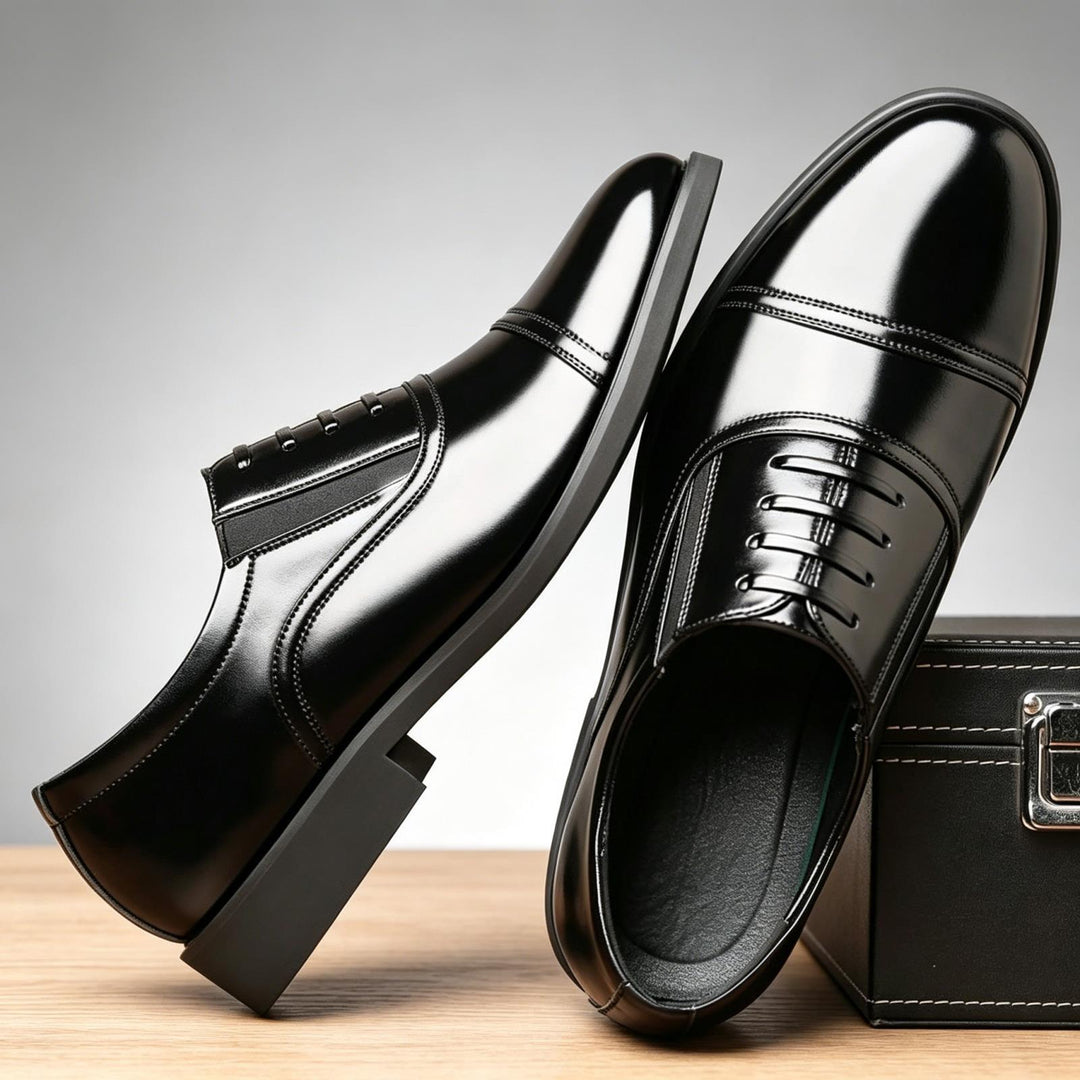 Herren Elegante und Hochglanz Schnürschuhe Shop Nory