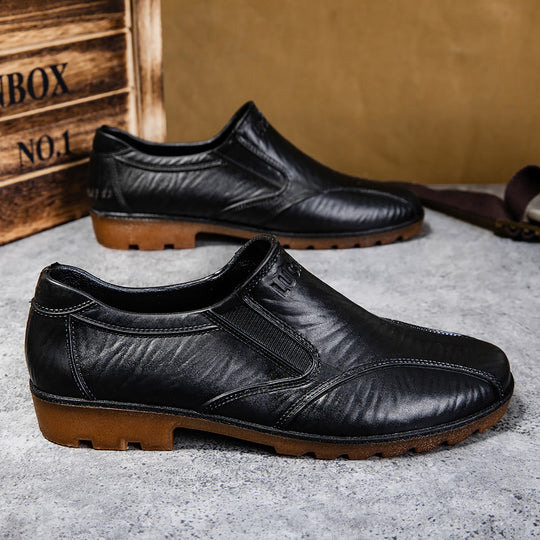 Herren Elegante Slip-On Business-Halbschuhe mit elastischen Einsätzen und rutschfester Profilsohle Shop Nory