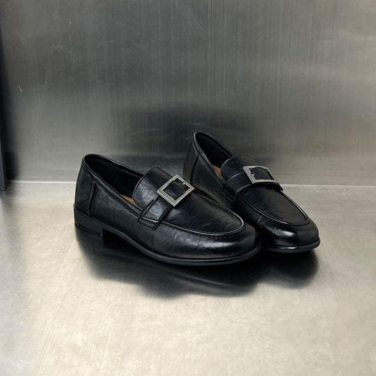 Damen elegante Mokassins mit modischer Schnallenverzierung