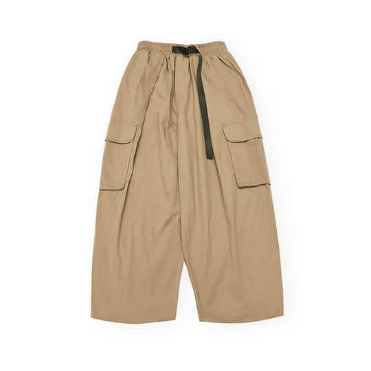 Unisex Weite Cargo-Hose im Cropped-Utility-Stil mit Tunnelzugbund und großen Klappentaschen Shop Nory