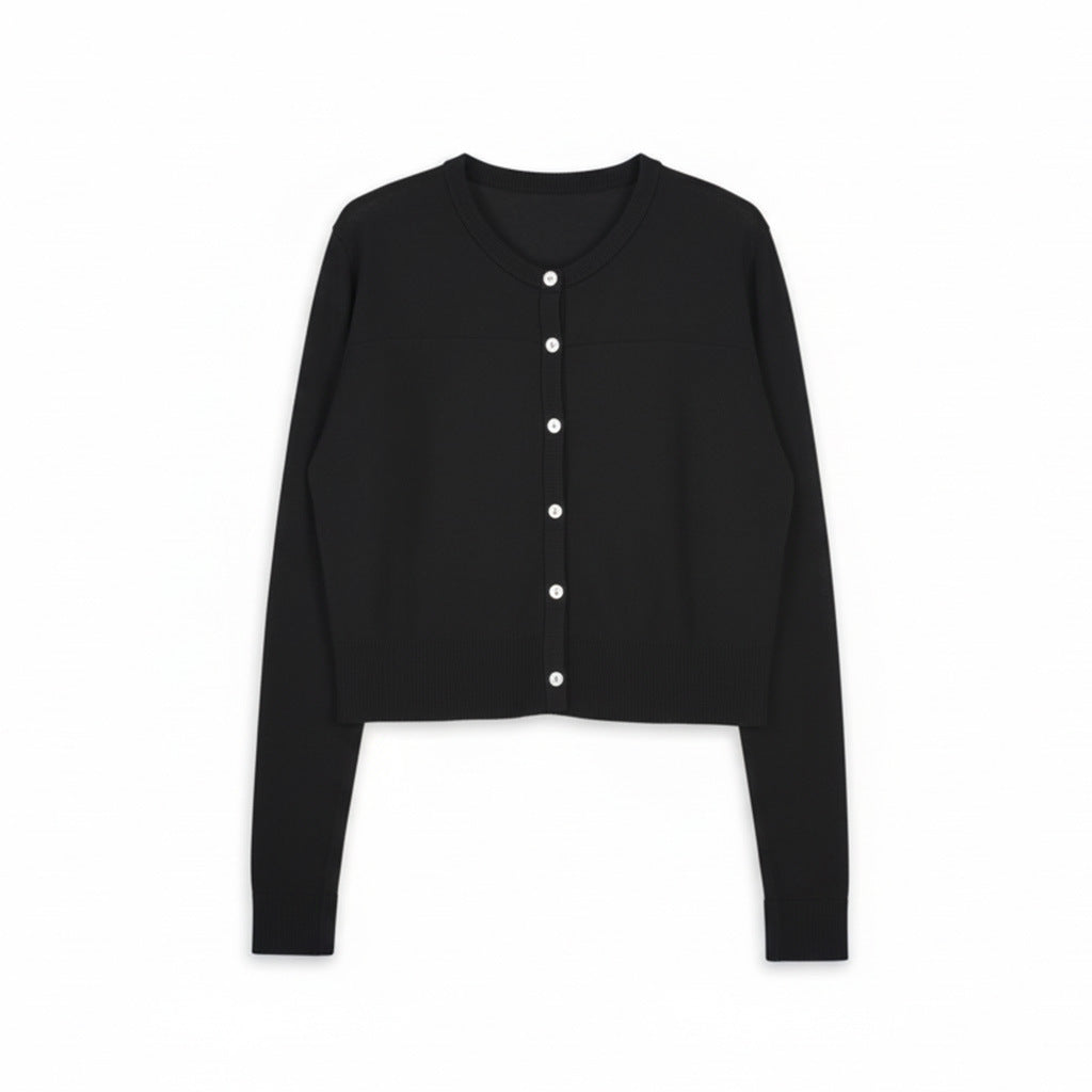 Damen Modische Strickjacke mit Knopfleiste Shop Nory