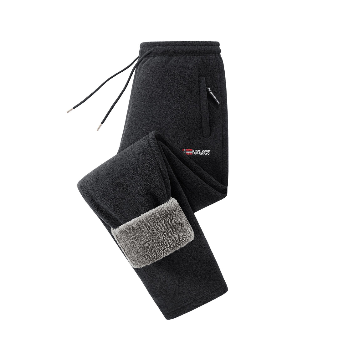 Damen Fleece-Jogginghose mit Teddy-Innenfutter und Reißverschlusstaschen Shop Nory