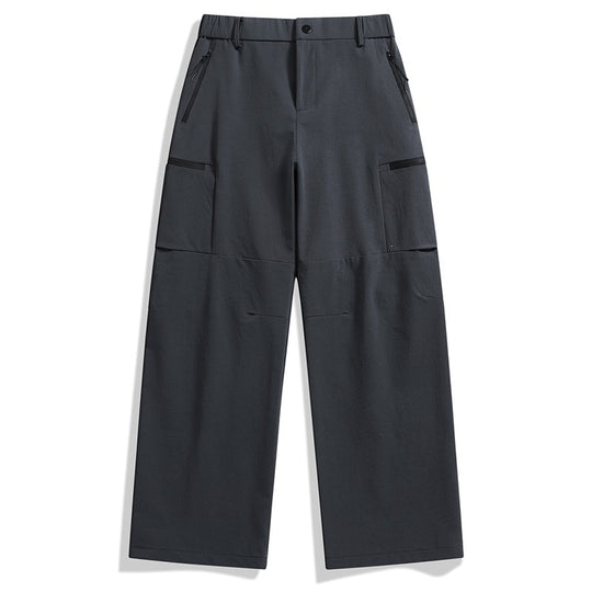 Herren weite Utility-Cargohose mit Reißverschluss‑Taschen und vorgeformten Knien Shop Nory