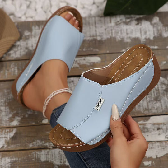 Damen bequeme Clogs mit ergonomischer Fußbett und modischem Riemendesign