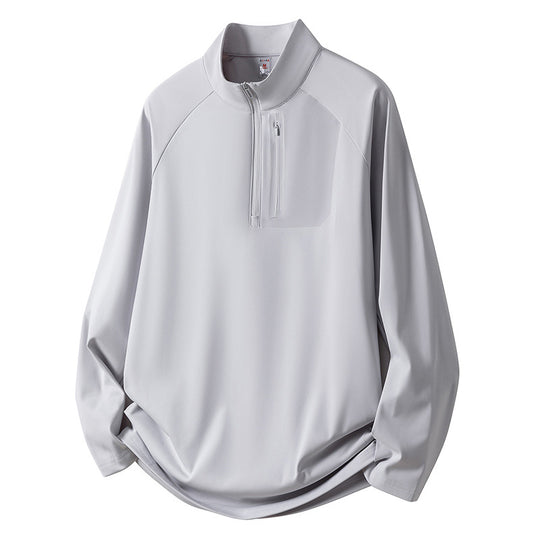 Herren Sport Fleece Pullover mit Reißverschluss Shop Nory