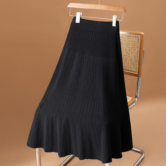Damen Eleganter und schwingender Plisseerock Shop Nory