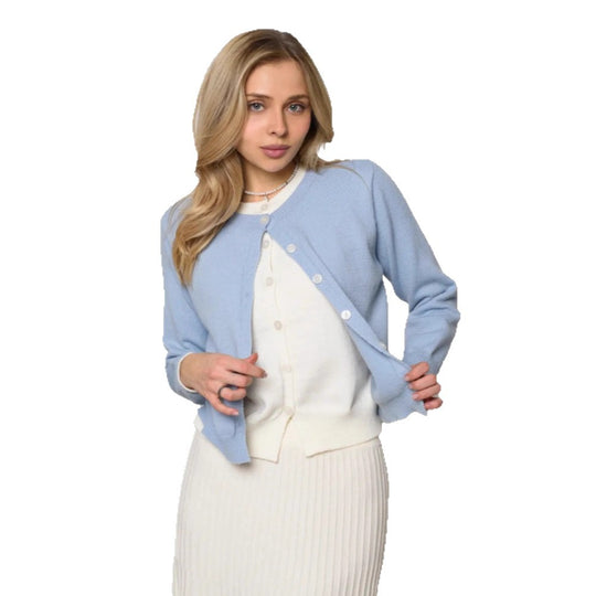 Damen Eleganter Cardigan mit Knopfdetails Shop Nory