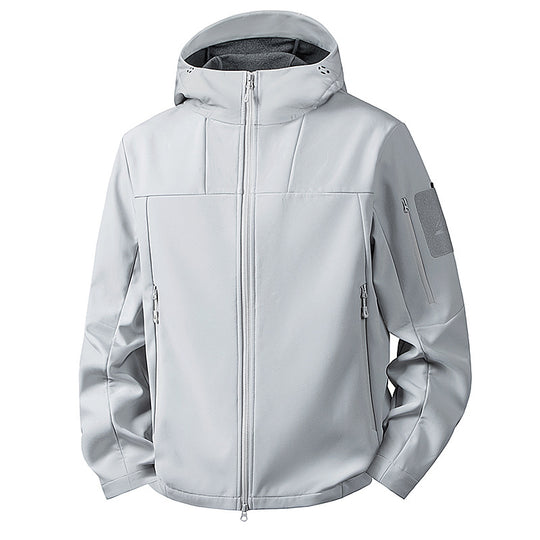 Herren wind- und wasserabweisende Softshelljacke mit Kapuze und taktischen Taschen Shop Nory