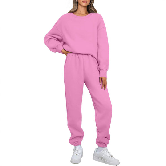 Damen nan gemütliches zweiteiliges Lounge-Set aus French-Terry mit Oversize-Sweatshirt und taillierter Jogginghose Shop Nory