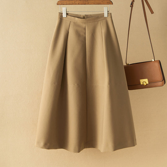 Damen Eleganter Midirock mit Falten Shop Nory