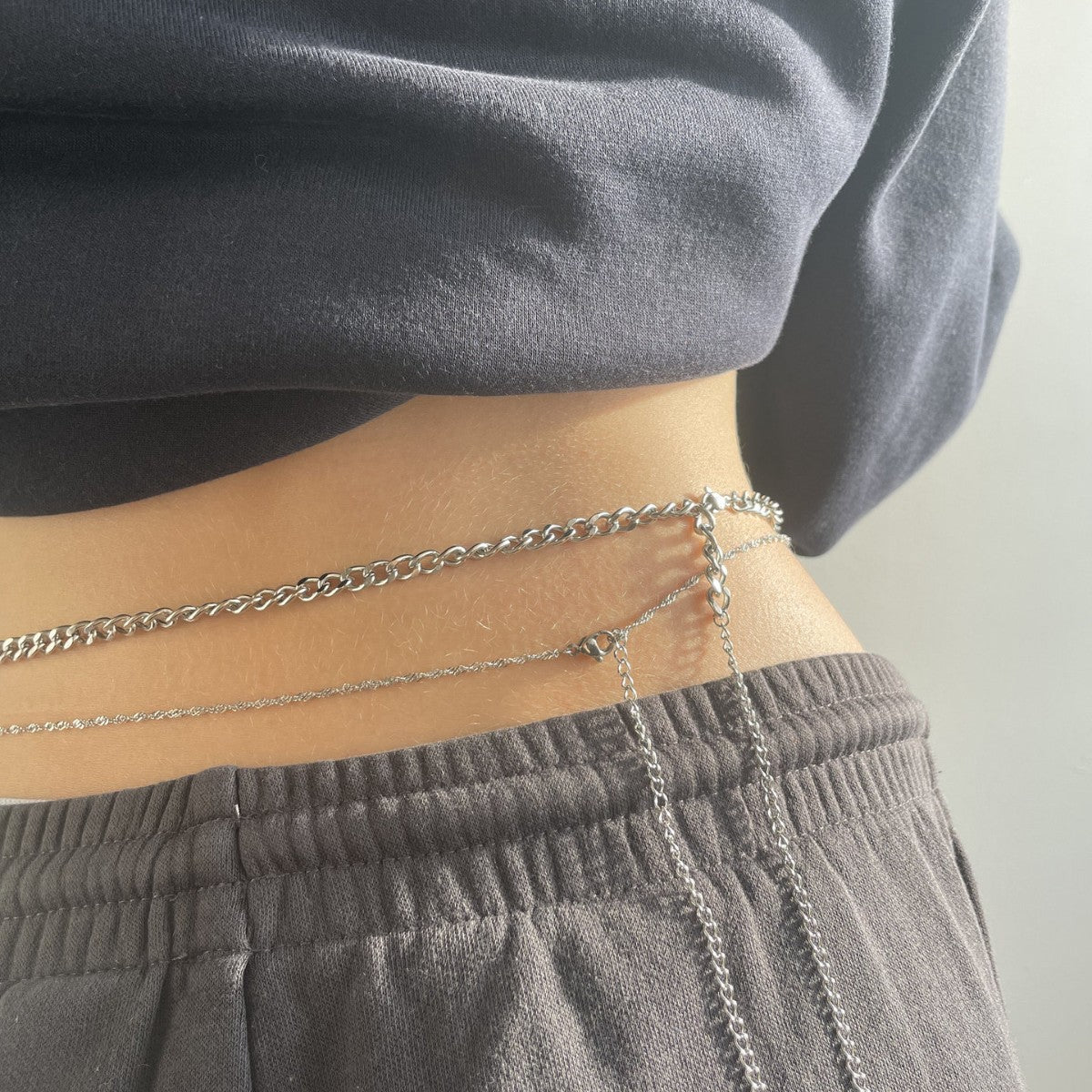 Damen modisches Fußkettchen mit eleganten Gliederdesign Shop Nory