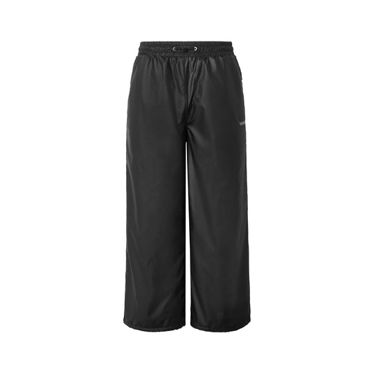 Unisex Weite technische Nylon-Trainingshose mit elastischem Tunnelzug und seitlichen Einsatzstreifen Shop Nory