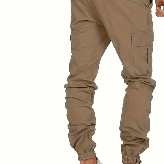 Herren Cargo-Jogginghose mit Tunnelzug, elastischen Bündchen und großen Klappentaschen Shop Nory