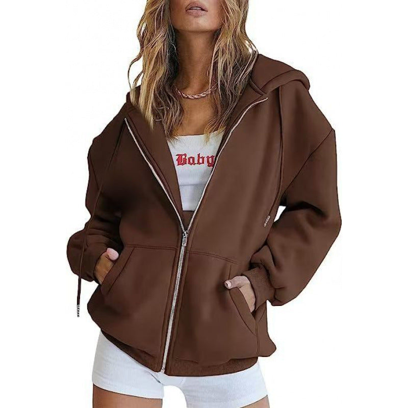 Damen Oversized Kapuzenjacke Shop Nory