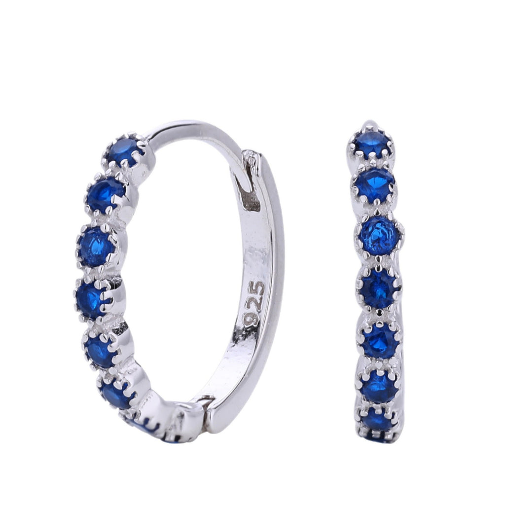 Damen Creolen mit funkelnden Zirkon-Akzenten und hochwertigem 925 Sterling Silber Shop Nory