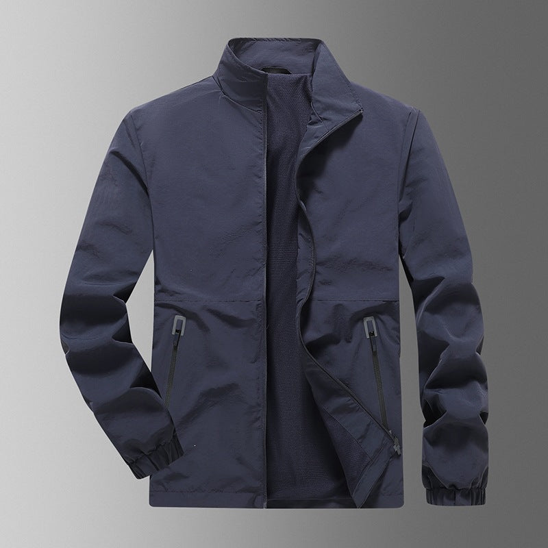 Herren Leichte Windjacke mit hohem Kragen Shop Nory