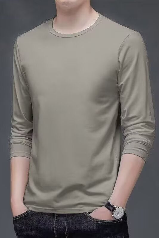 Herren Langarmshirt mit eleganter Textur Shop Nory