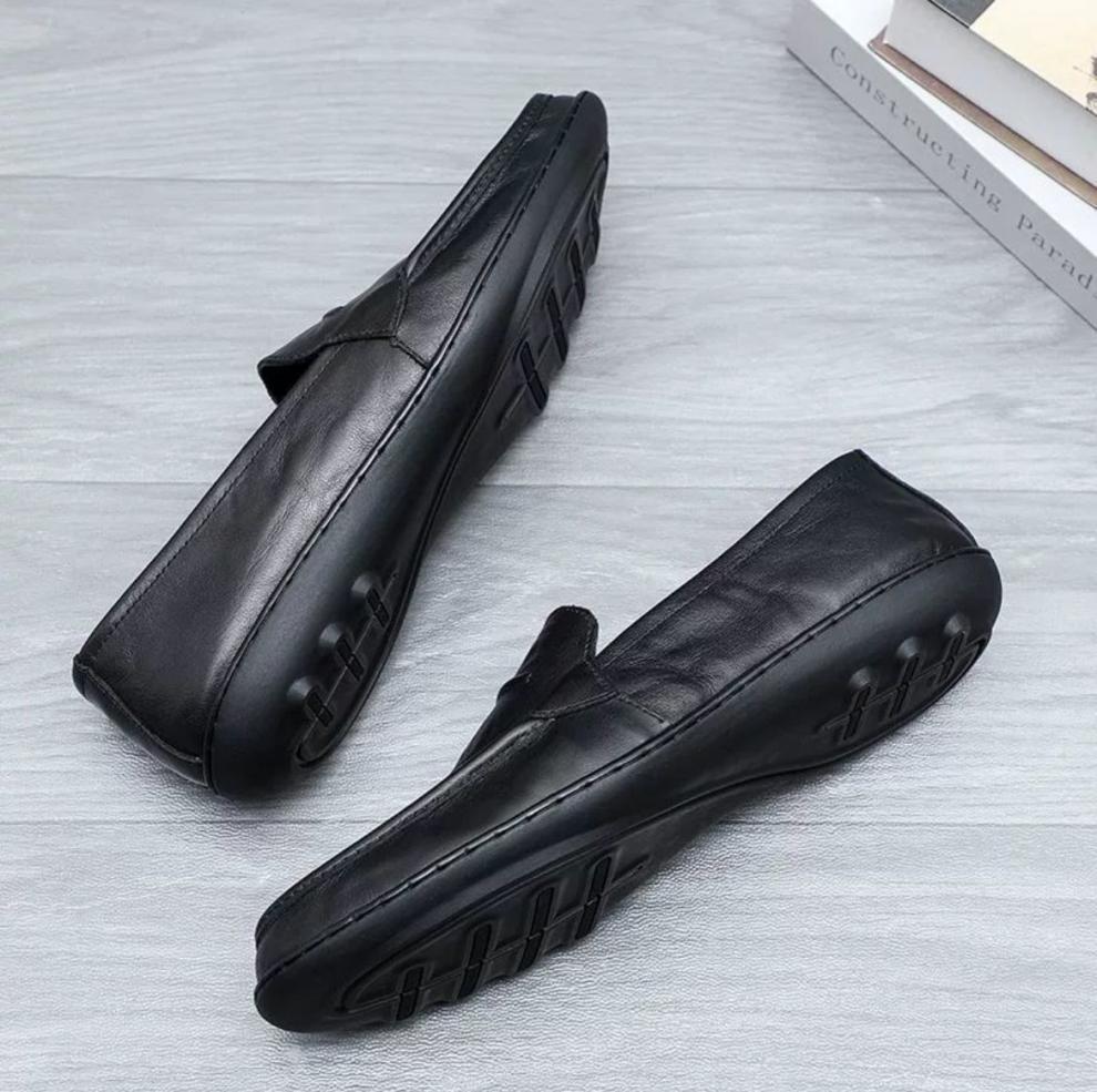 Herren elegante Mokassins aus hochwertigem Leder Shopnory
