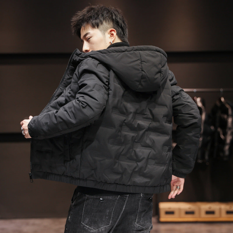 Herren Leichte gesteppte Kapuzenjacke mit Thermoisolierung und elastischem Saum Shop Nory