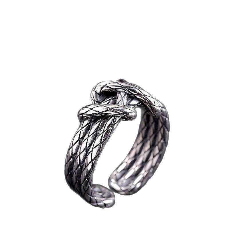 Herren Ring mit kunstvollem, geflochtenem Design Shop Nory