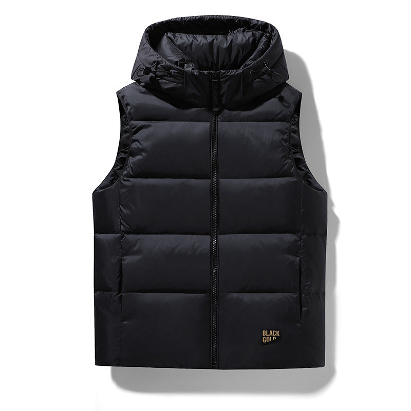 Herren Ärmellose gesteppte Thermoweste mit Kapuze und wasserabweisender Oberfläche Shop Nory