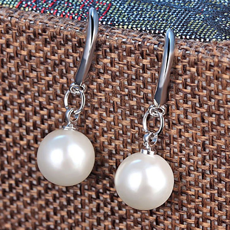 Damen Elegante Ohrringe mit Perlen und Kristallen Shop Nory